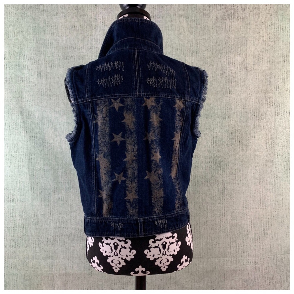 Harley Davidson Motor Clothes HD Denim Woman’s Moto Vest M Perfect!